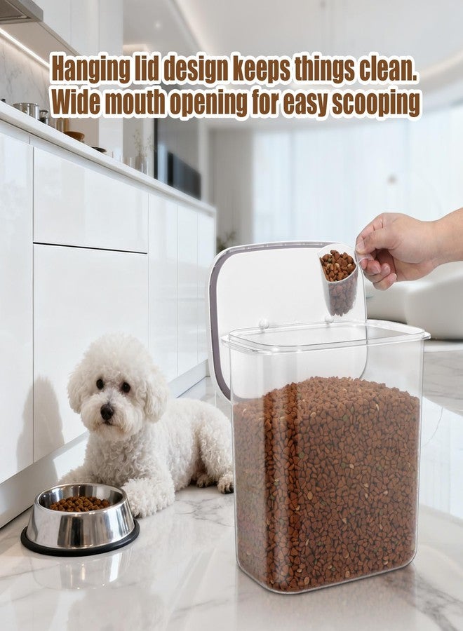TBMax Dog Cat Food Storage Container 12-15 Lbs with Easy-Carrying Handles, Stackable Pet Food Dog Treat Container with Pop Up Lids, Airtight Food Storage Bin for Kitchen Organization - Image 3